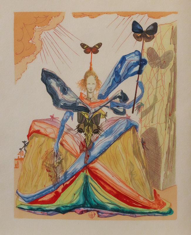 Salvador Dali, Frontispiece of “Le Tricorne”
(1958), collection of the Hallie Ford Museum Art, Salem, Oregon, gift of Timothy Beals, 2014.008.004.002.